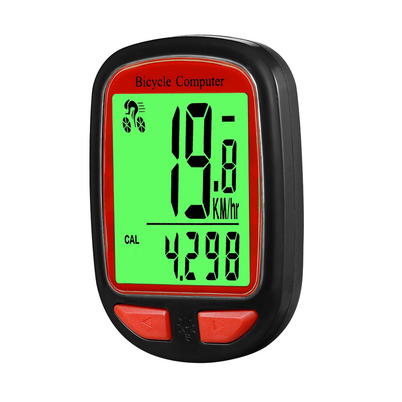 YD-1有线码表自行车无线码表中英文大屏有无线触摸背光防水山地单车码表里程计测速度迈表