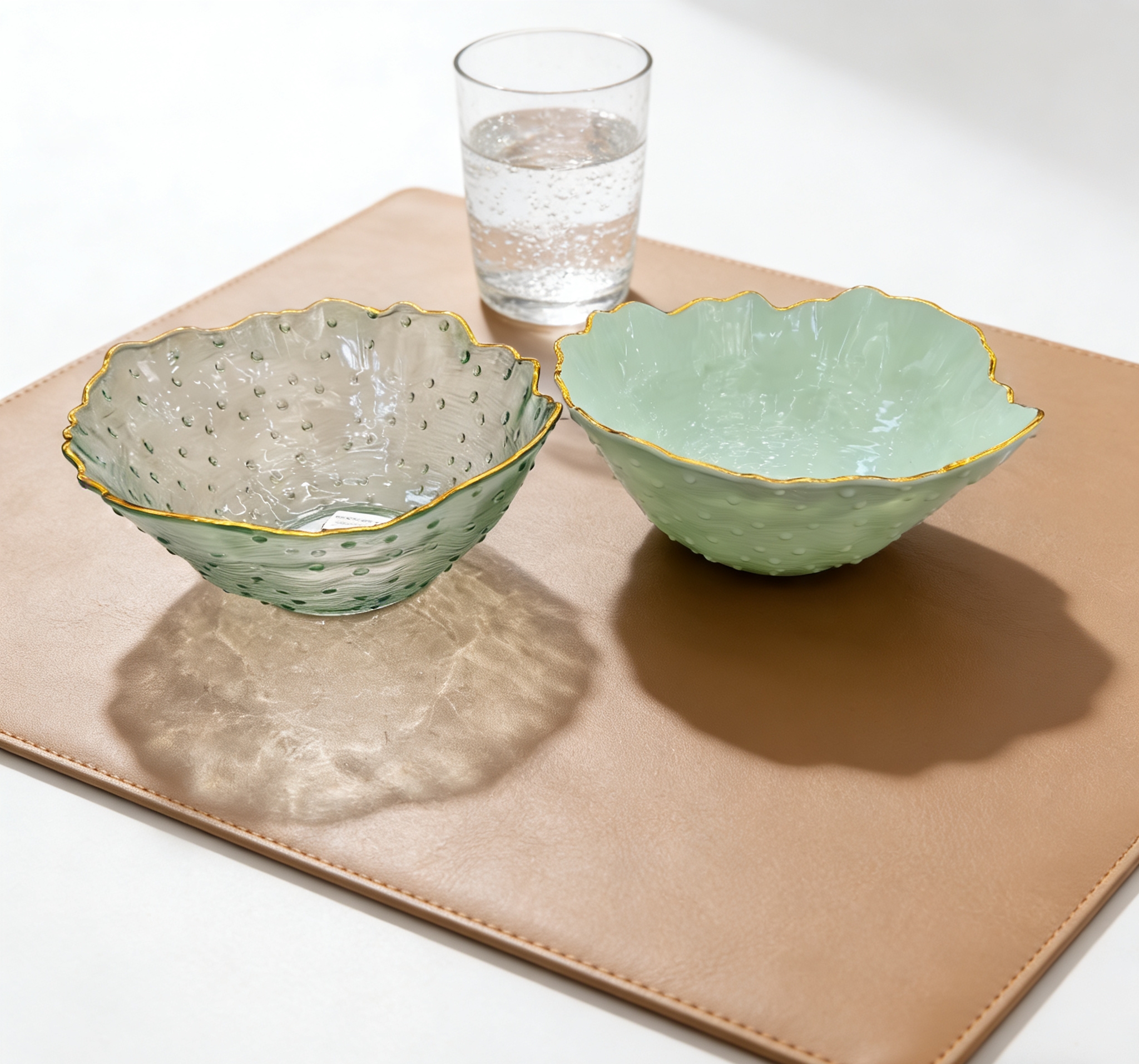 Light luxury gold-painted plastic fruit plates, household living room coffee tables, fruit bowls, petal-patterned plastic fruit plates, household dessert bowls, snack bowls wholesale Specification image