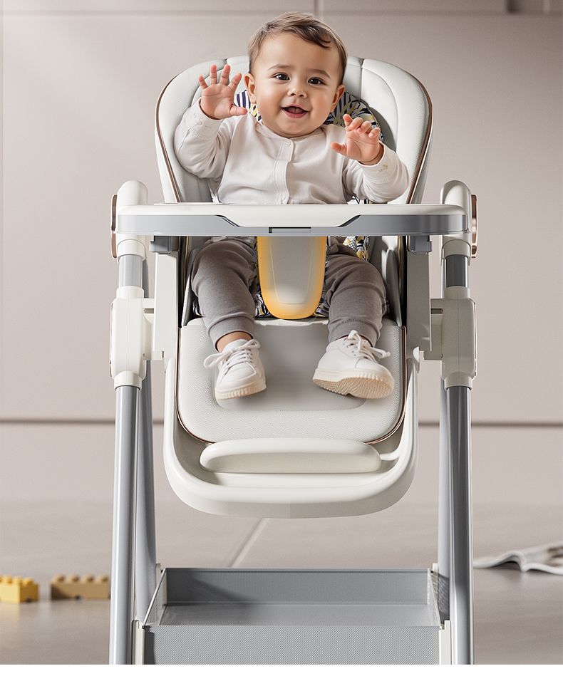 Baby high chair, children's reclining and folding portable learning chair, infant eating chair, multi-functional dining table and chair for home use detail image 20
