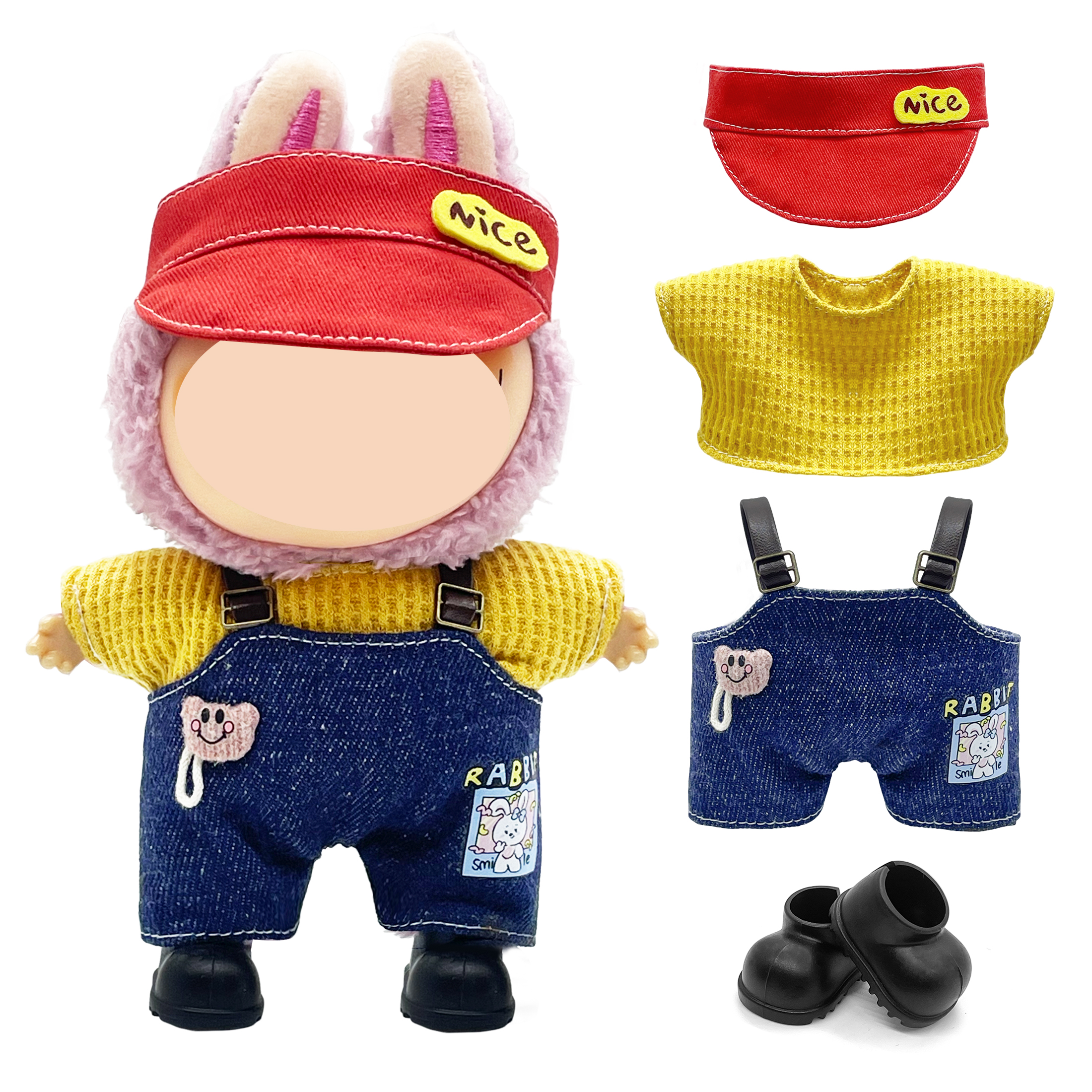 Doll toy accessories BJD Cotton doll dress-up stickers Teenage girl decorative doll clothes 15-17 cm Cotton doll clothes Application Scenario