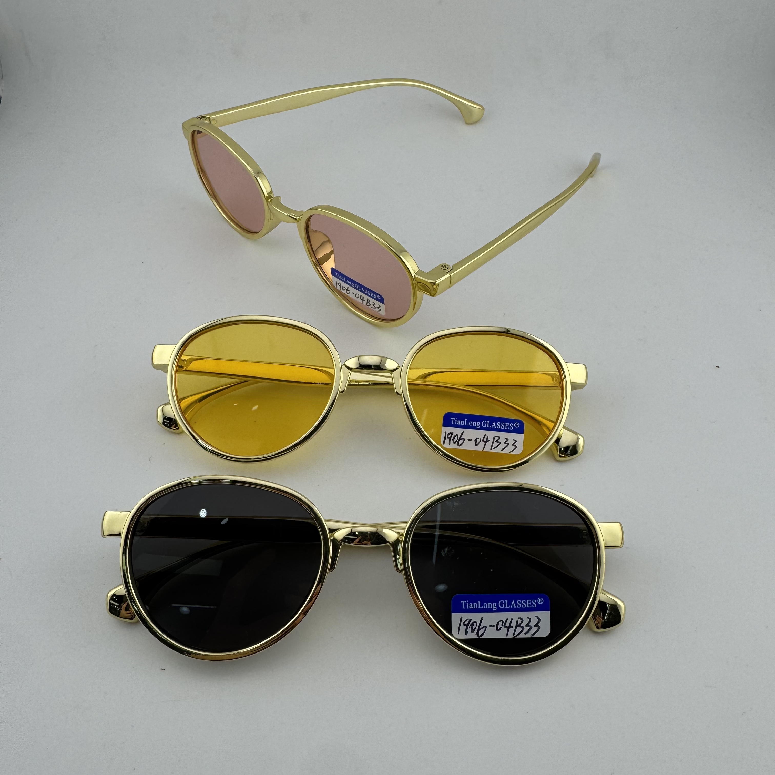 儿童 椭圆眼镜女童镜时尚潮流防紫外线太阳镜