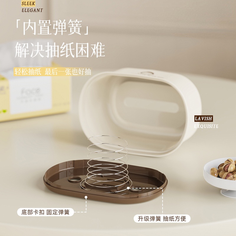 T54-Y-9121 Wall-mounted tissue box, toilet paper storage box, perforation-free kitchen and living room desktop paper box Application Scenario