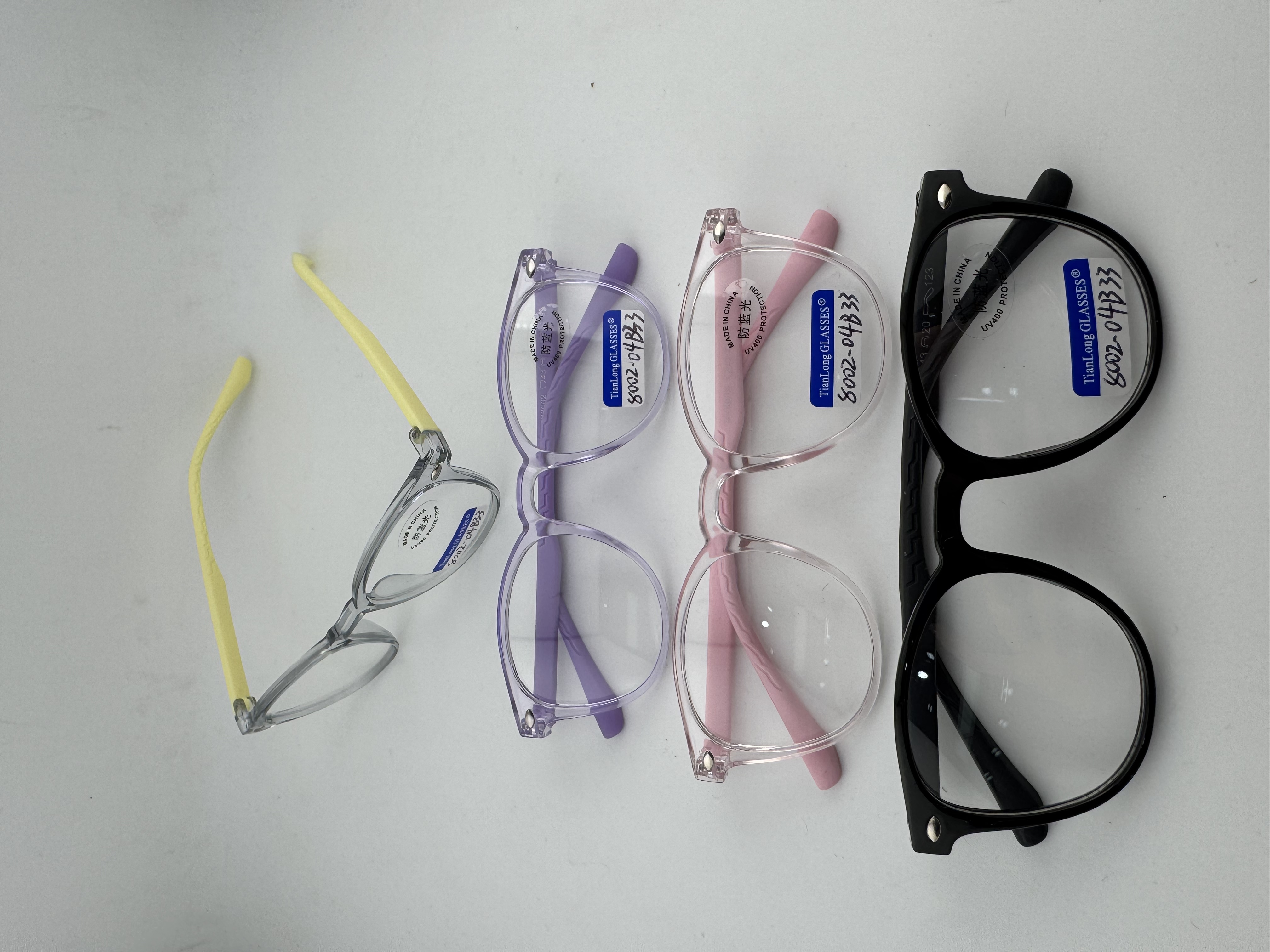 儿童新款时尚潮流方形框男女童款防蓝光眼镜平光镜