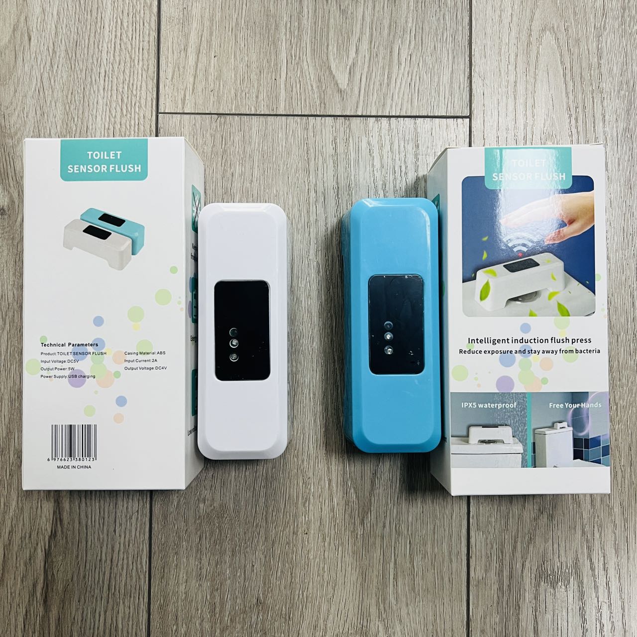 马桶感应冲水器智能感应冲水按压器解放双手卫生神器产品图