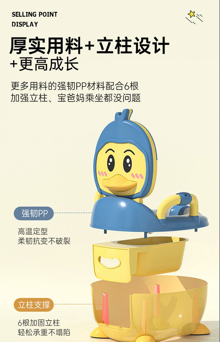 儿童马桶坐便器男大号女宝宝婴幼儿专用移动厕所家用大号便桶尿盆详情图8