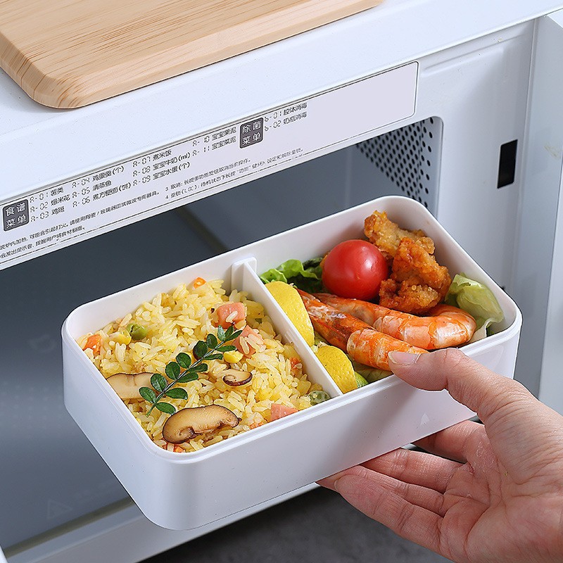 Japanese-style lunch boxes that can be microwave oven, office workers' home, student lunch boxes, tableware, spoons, high appearance level, food grade wholesale Application Scenario