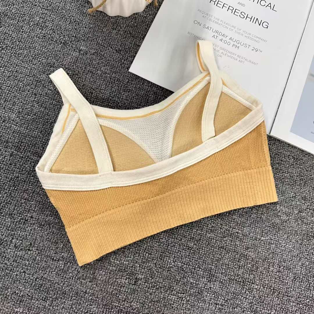 Clearance stock: French high-end and elegant backrest, Chanel-style corset underwear, wear a strappy vest over it, ladies' beautiful backrest Specification drawing