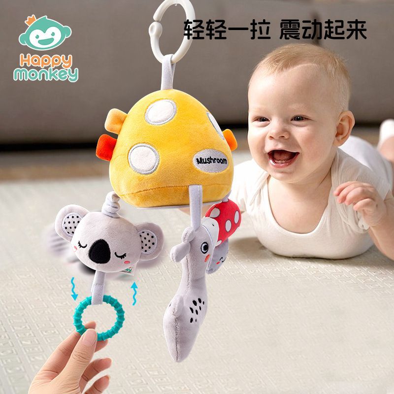 婴儿安抚玩偶柔软玩具宝宝安慰伴侣婴幼儿早教玩具适龄礼物带音乐