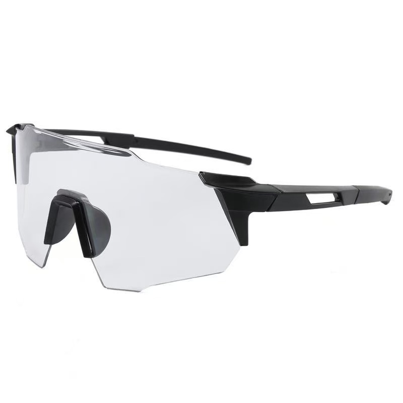 时尚新款朋克风连体大框骑行防风沙墨镜潮流炫彩运动太阳镜男女通用