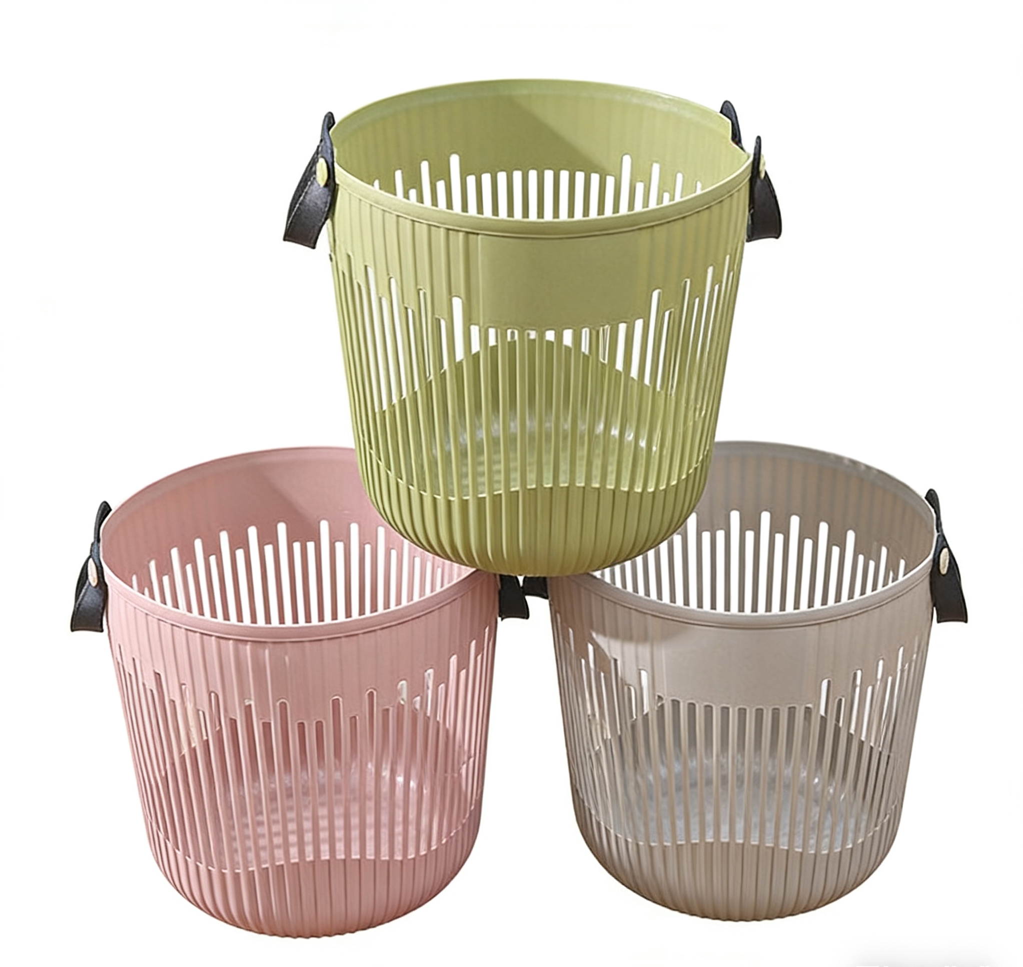 Bathroom hollowed-out dirty clothes basket, bathroom bath products storage basket, multi-functional hollowed-out storage basket, bedroom clothes storage basket wholesale Item Picture