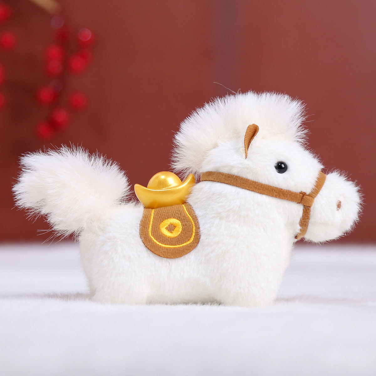 The Year of the Horse mascot, plush toys, Year of the Horse figurines, pendants, gold ingots, Dundun, money soon, plush dolls, wholesale Application Scenario