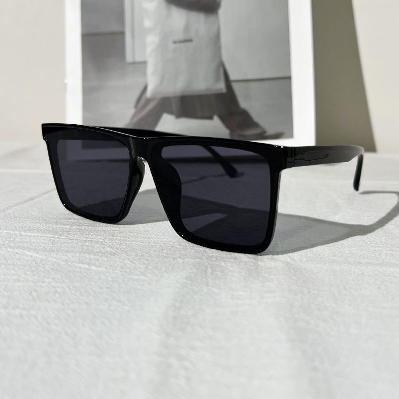 新款欧美韩版时尚方框太阳眼镜男女百搭遮阳墨镜防紫外线配镜批发