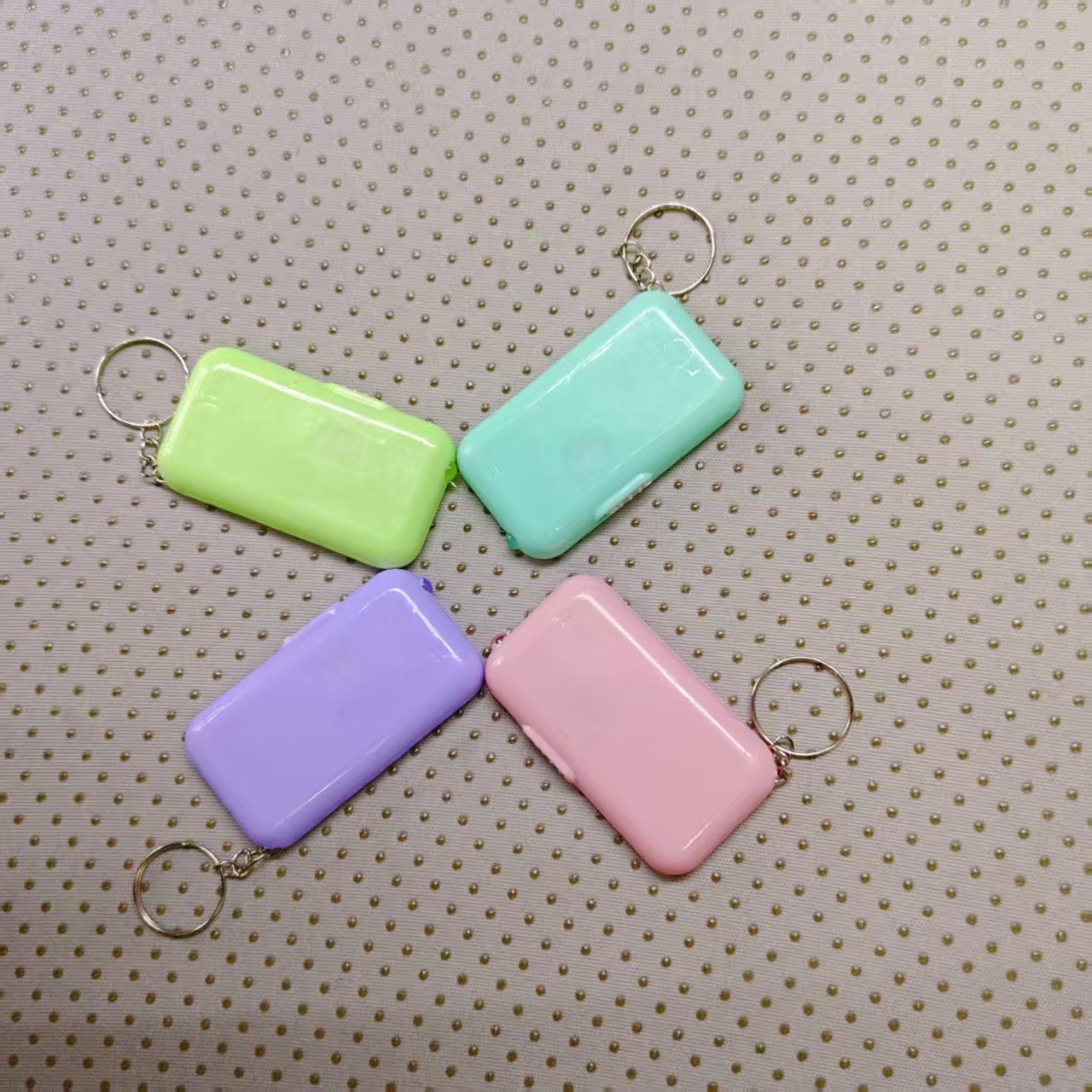 Luminous toy, flashing keychain light, four-color mobile phone floating display, fashionable night light manufacturer wholesale Specification image