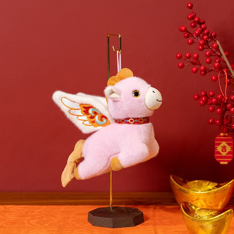 2026 New Zodiac Horse Series - 15CM Flying Double-Winged Angel Horse Plush Doll pic 4