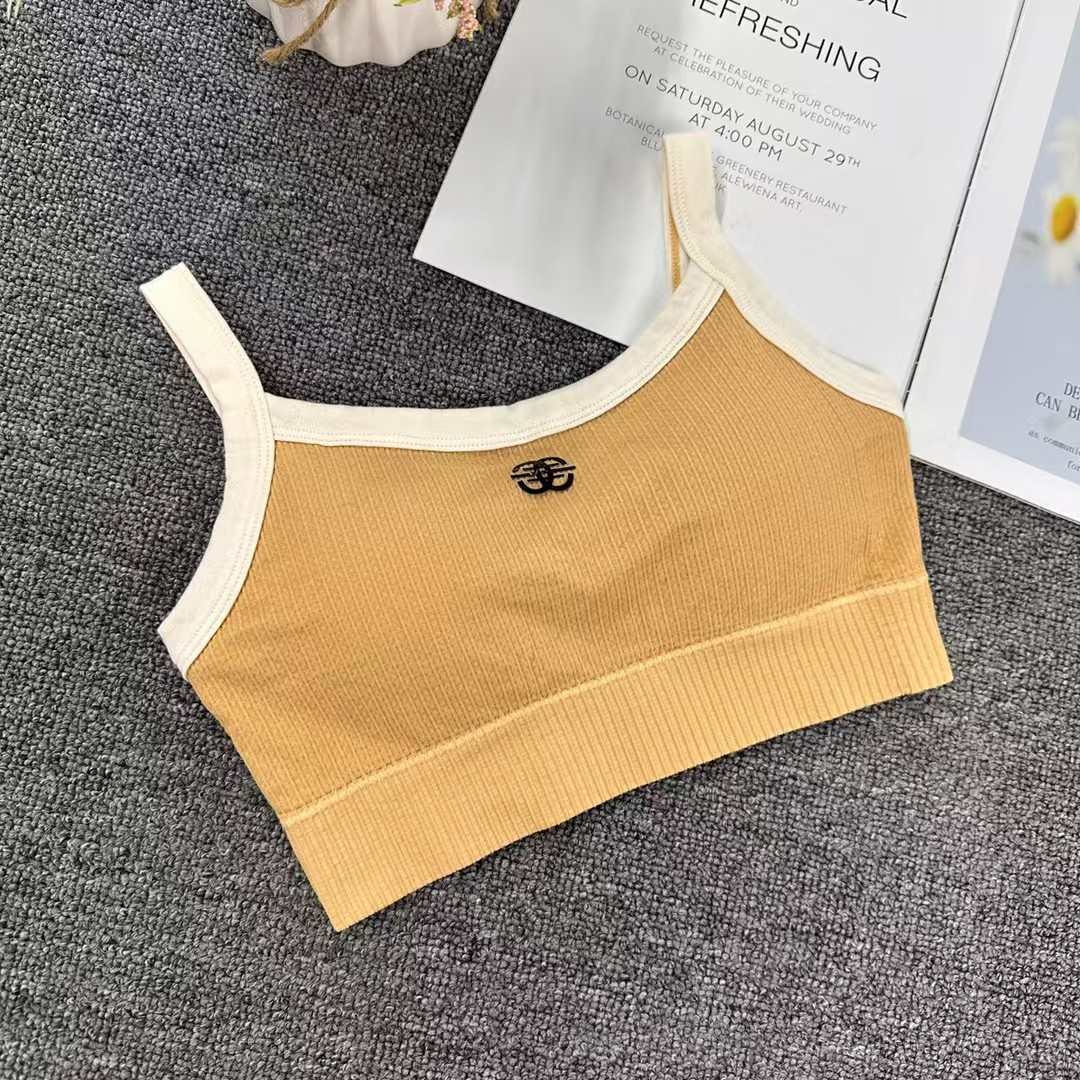 Clearance stock: French high-end and elegant backrest, Chanel-style corset underwear, wear a strappy vest over it, ladies' beautiful backrest details Picture