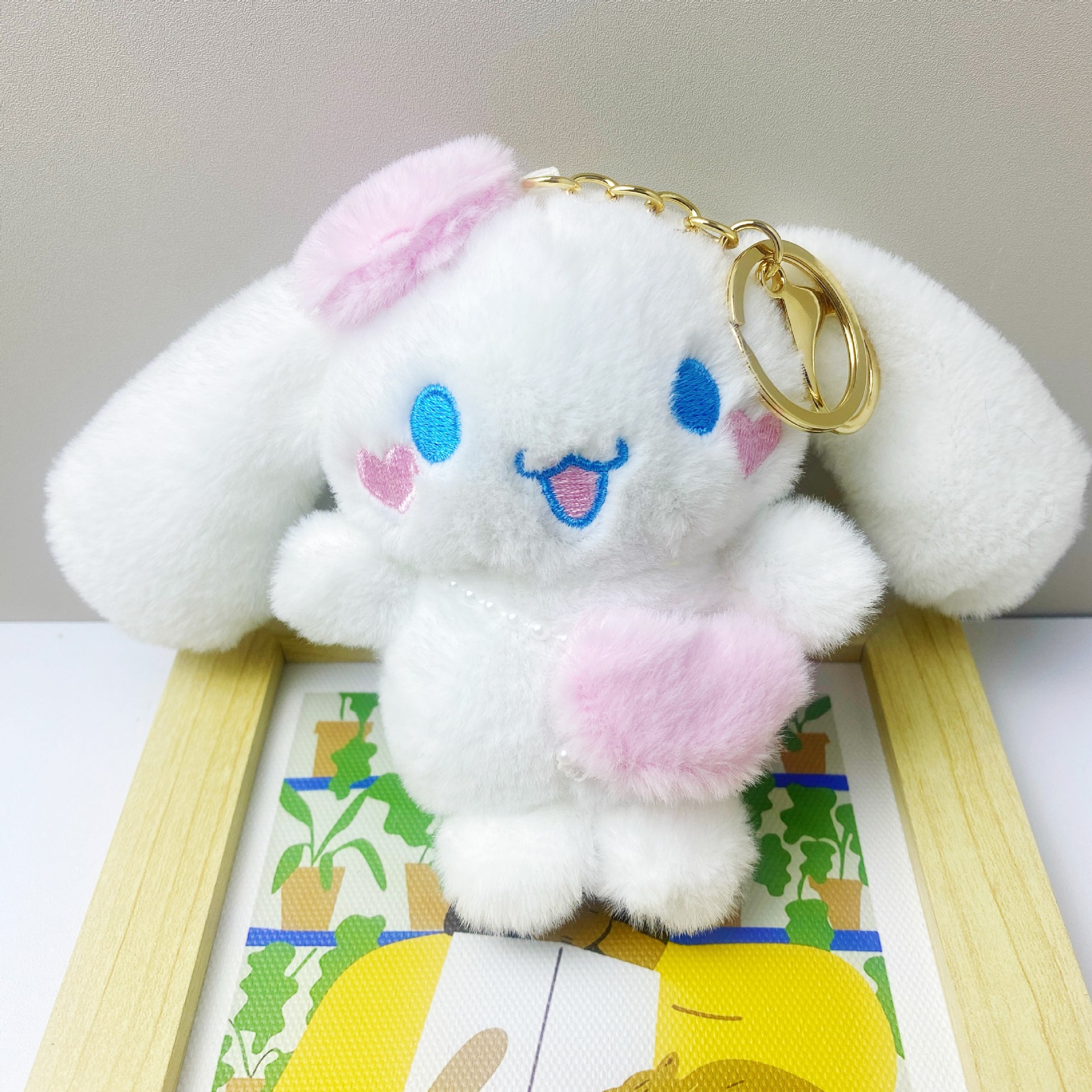 Cartoon Yugui Dog plush toys, claw machine dolls, cute accessories, schoolbags, pendants, keychains, small wholesale Item Picture