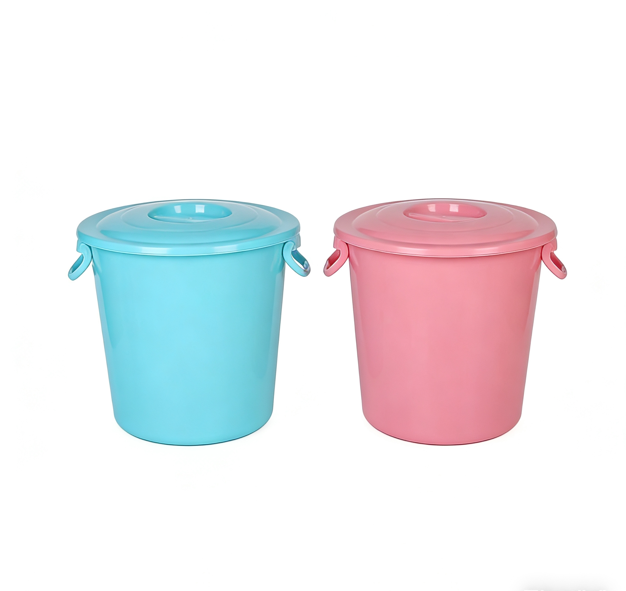 Multi-functional covered water bucket, household laundry bucket, student dormitory water storage bucket, covered plastic water bucket, household thickened water storage bucket, hand-held storage bucket wholesale Item Picture