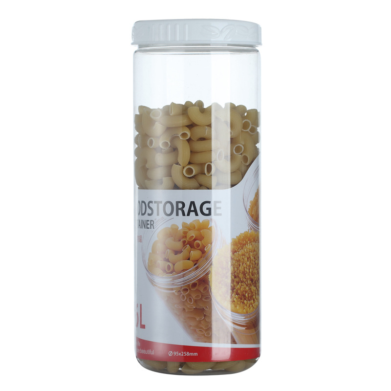 H226-313 Transparent plastic storage tank set for sealed Grains and Cereals, large-capacity dry goods sealed tank Item Picture