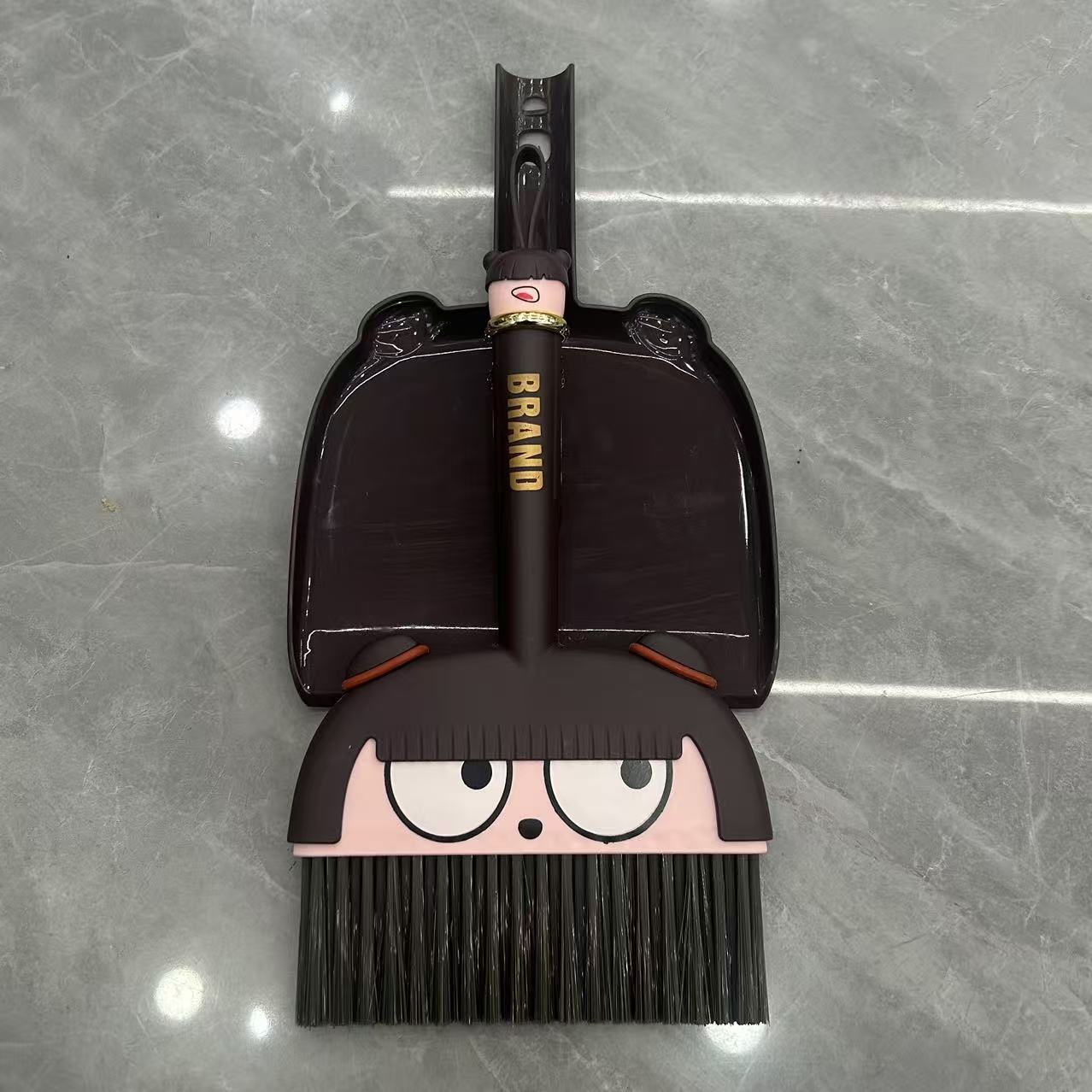 Katong Cute and Fun soft bristle broom, mini broom, children and students, computer desktop cleaning brush, dust cleaning set wholesale