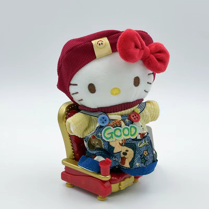 正版食玩多巴胺KT超萌可爱玩偶钥匙扣高颜值公仔包包挂饰礼物