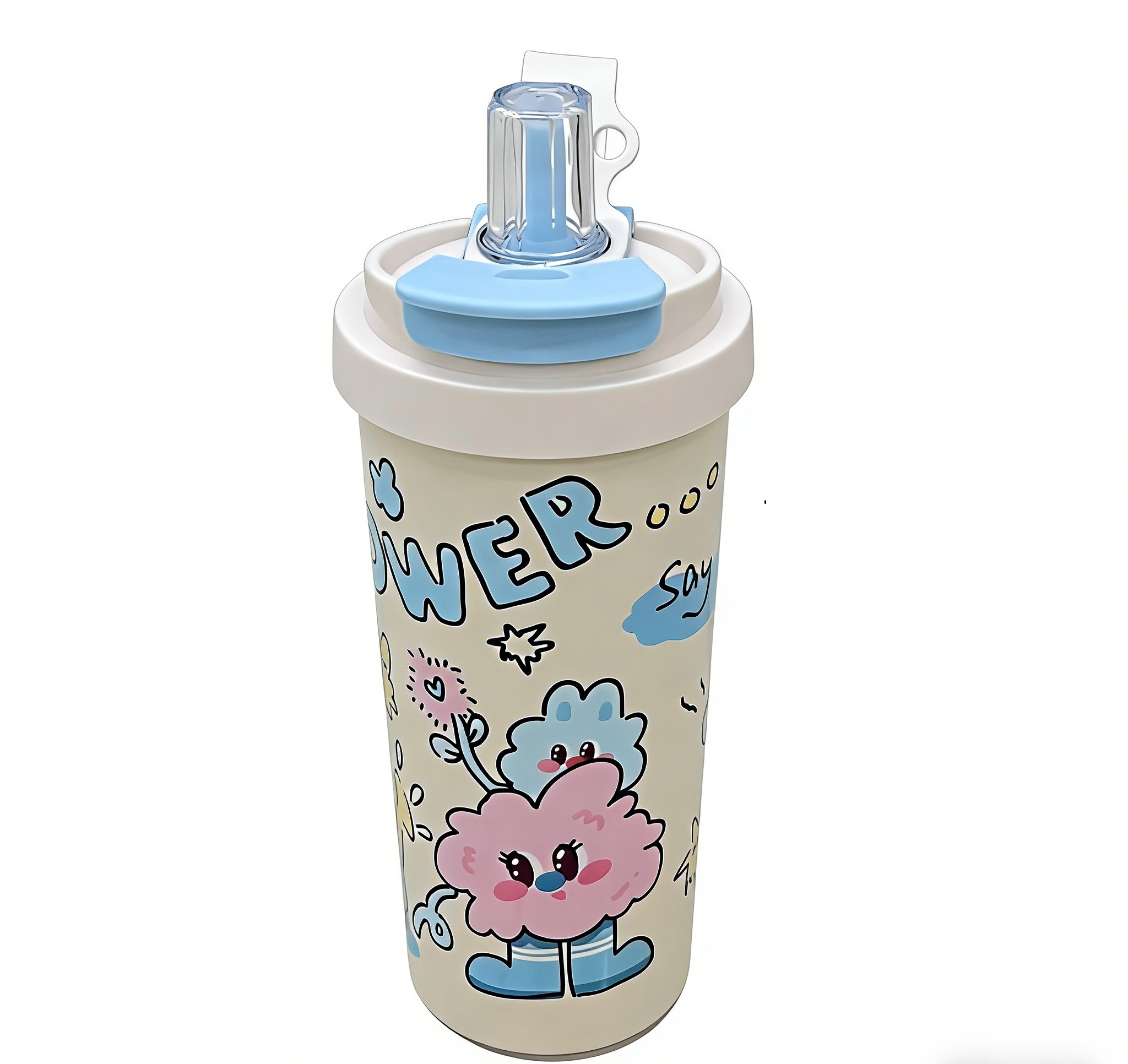 Women's portable compact car water cup, high appearance level water cup, portable office 304 cup Item Picture