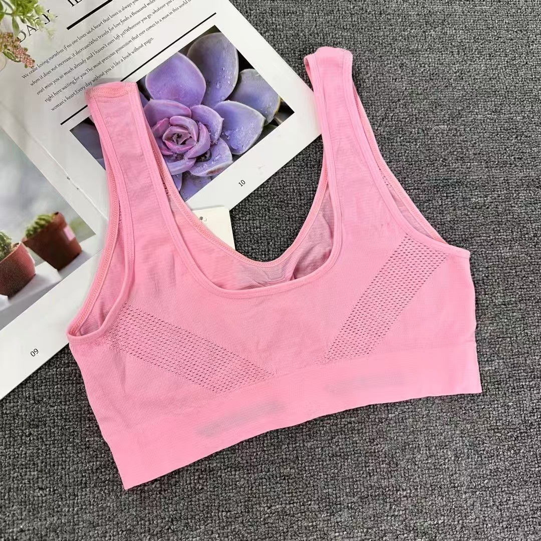 Seamless sports underwear and single-layer beautiful back yoga vests are in stock for export to Europe, America and Africa Item Picture