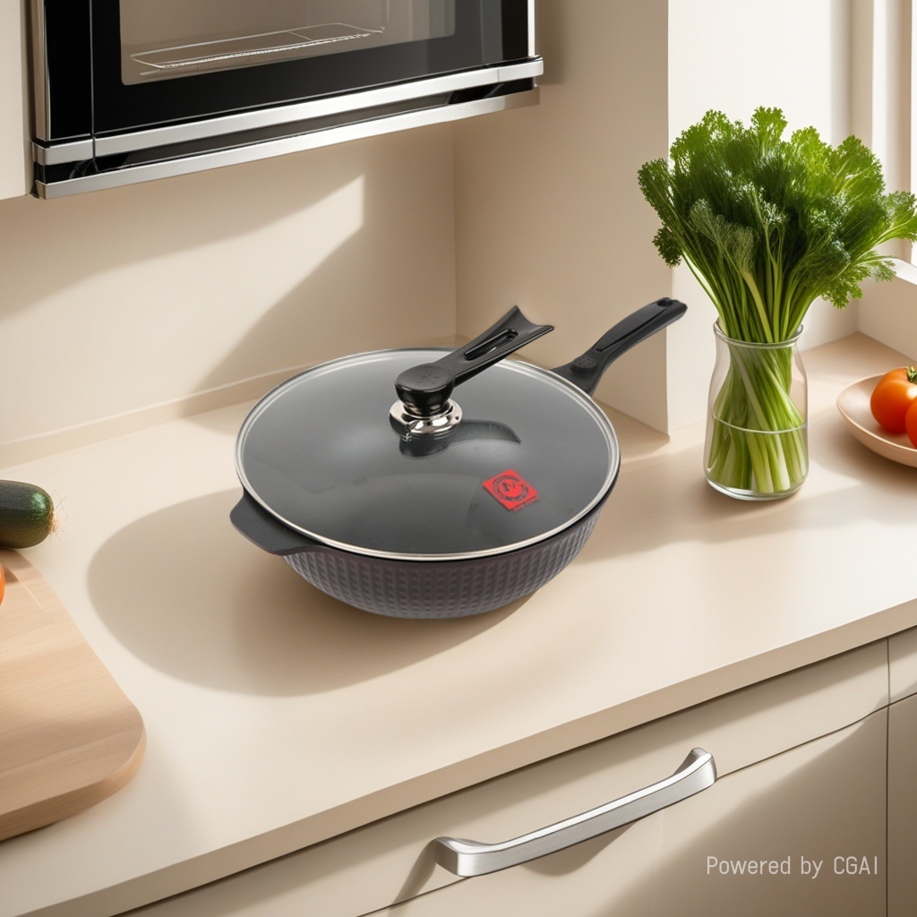 厨房密码 韩国原装进口 IH拉坦炒锅32cm （不含锅盖）详情3