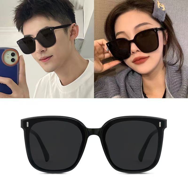 黑框墨镜女防紫外线高级感ins大脸潮流显脸小显瘦大框太阳潮眼镜