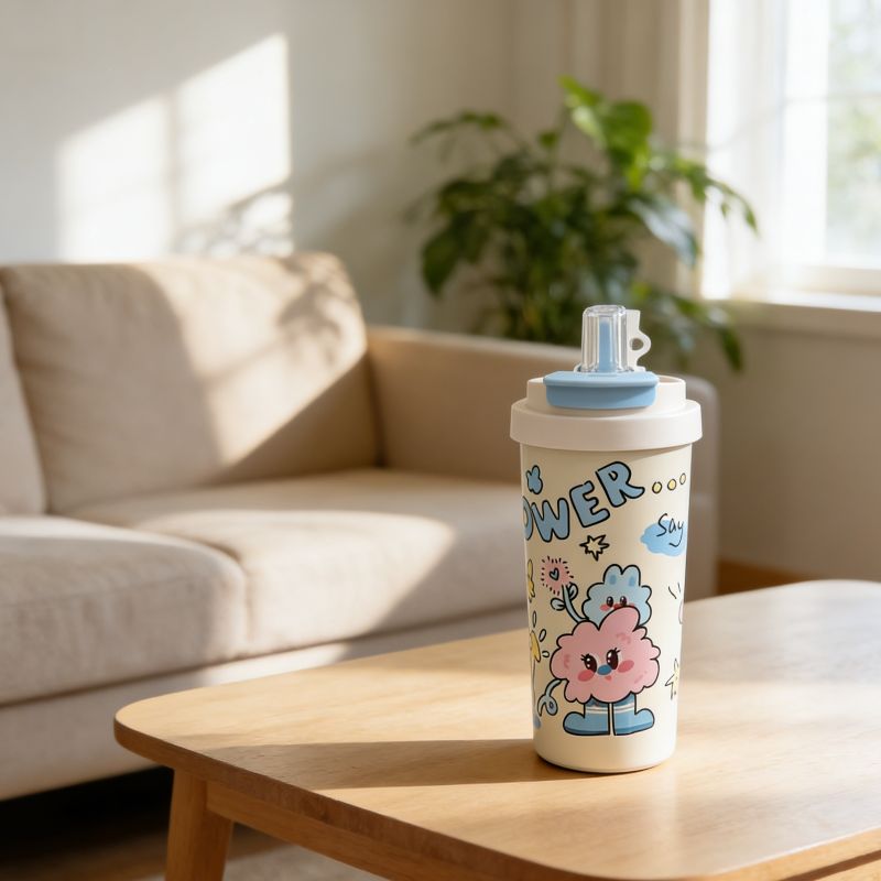 Women's portable compact car water cup, high appearance level water cup, portable office 304 cup details Picture