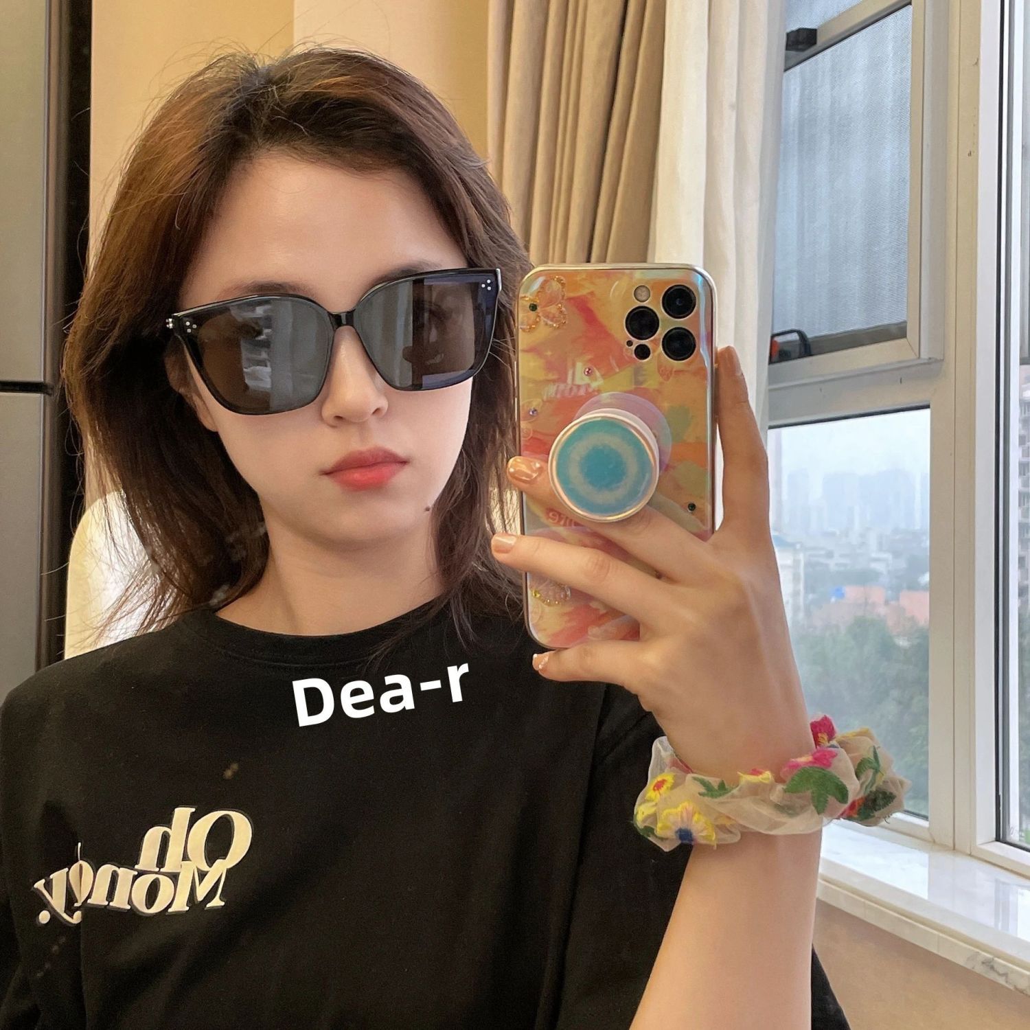 街拍神器墨镜男女士通用新款潮酷拍照出片显脸小户外百搭网红同款