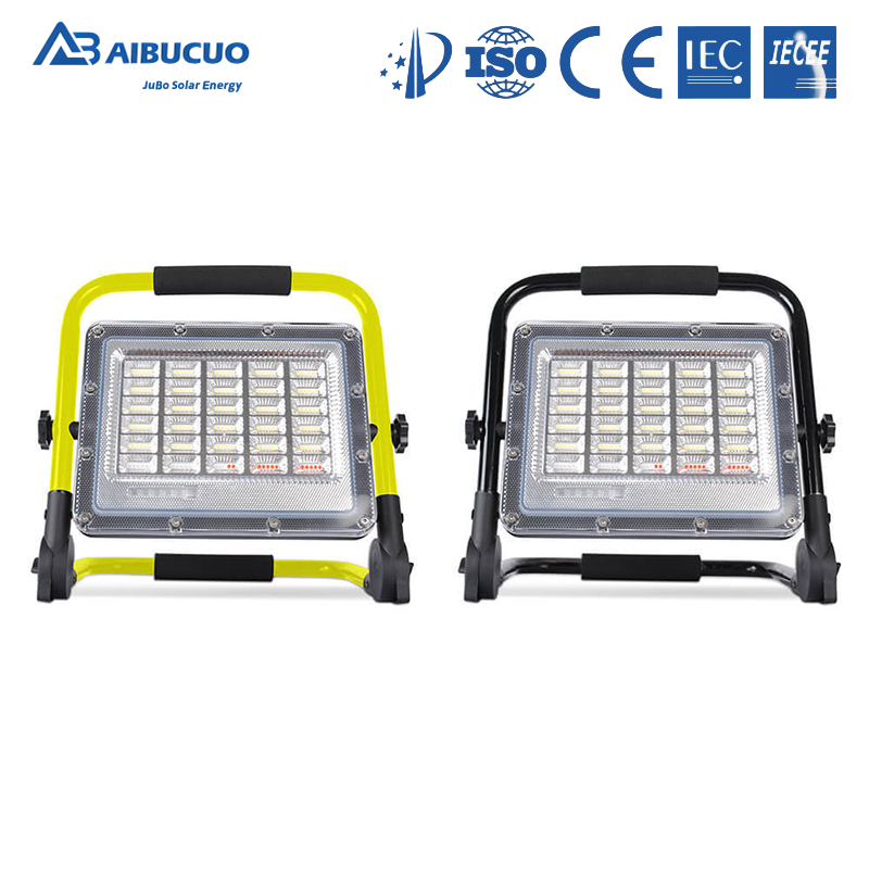 AIBUCUO LED rechargeable floodlight, outdoor portable camping light, home night market, construction site mobile hand-held emergency lighting Application Scenario
