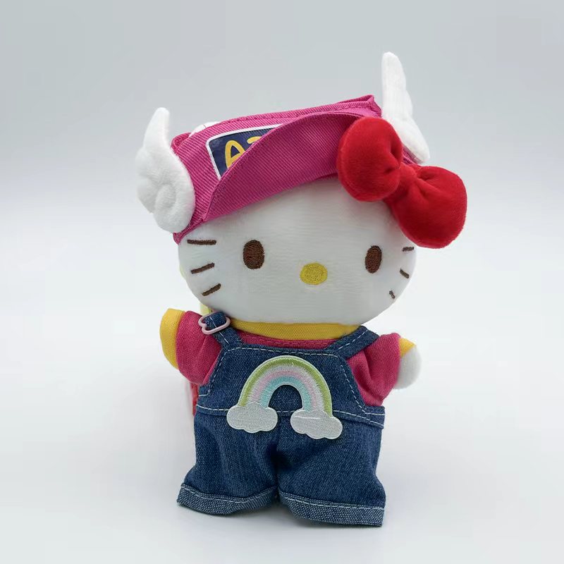 正版手作彩虹天使kt包包挂件毛绒玩偶高级钥匙扣公仔节日礼物