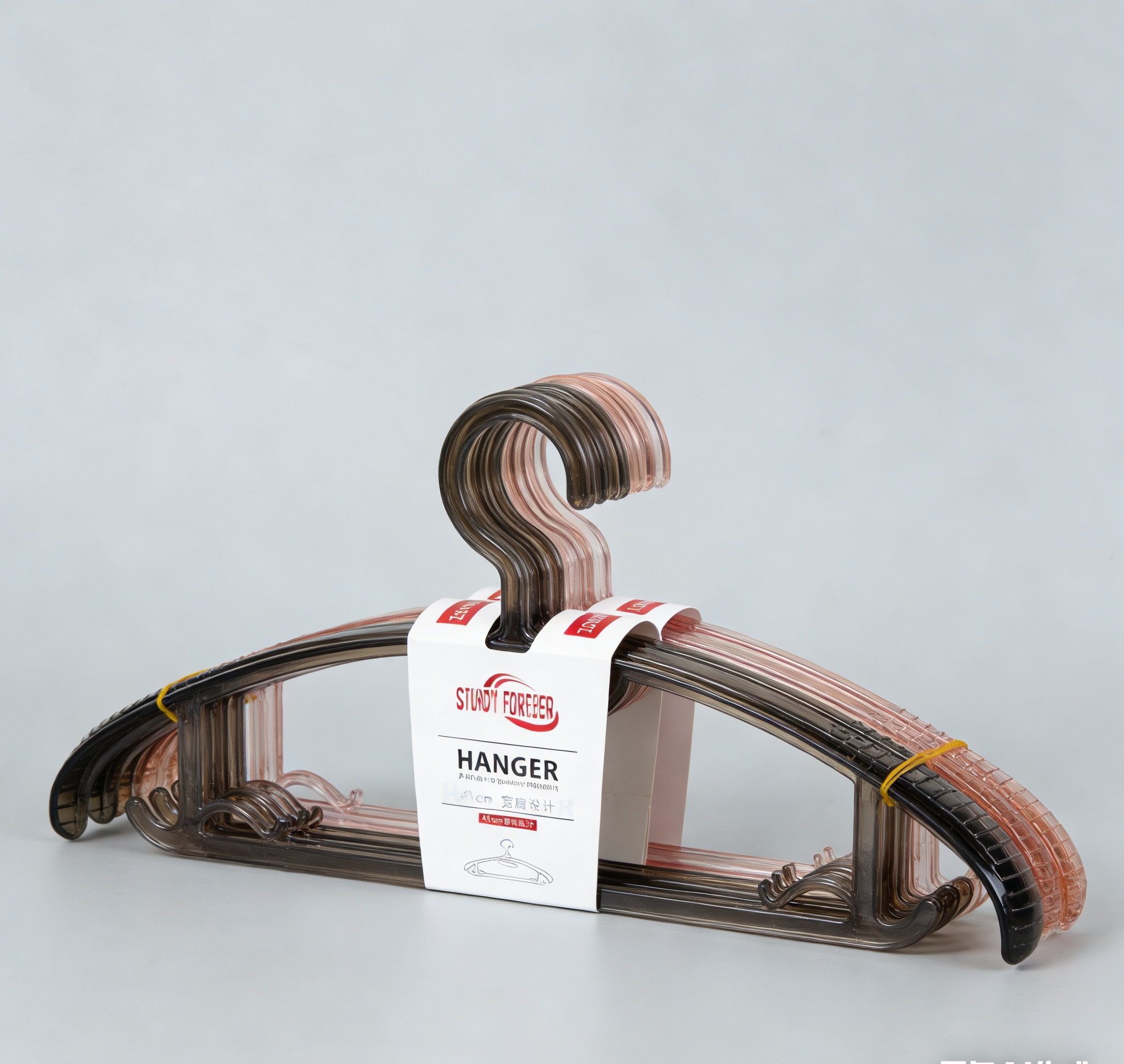 轻奢透明宽肩防滑衣架 卧室衣柜挂衣无痕防鼓包家用衣架产品图