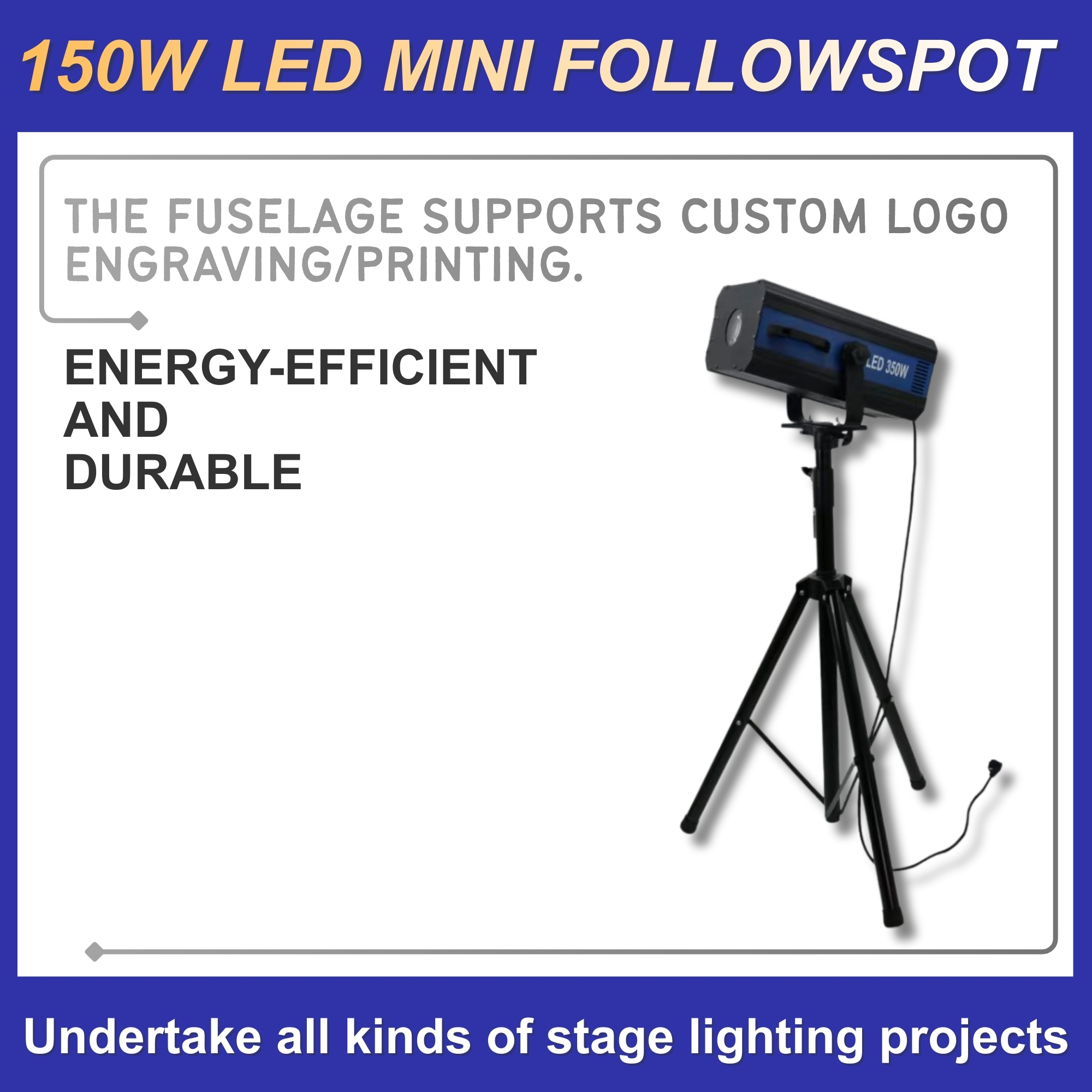 Professional Large-Scale Stage Spotlights, Large-Scale Wedding Events, High-End Banquet Hall Atmosphere, Large-Scale Follow Lights, Catwalk Outdoor Lighting Item Picture
