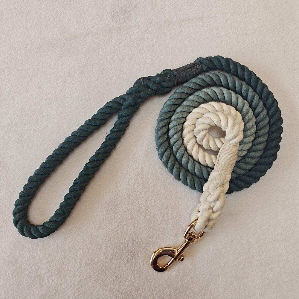 跨境货源厂家现货150*1.3CM三股绳编织牵引带宠物用品狗链狗绳详情图5