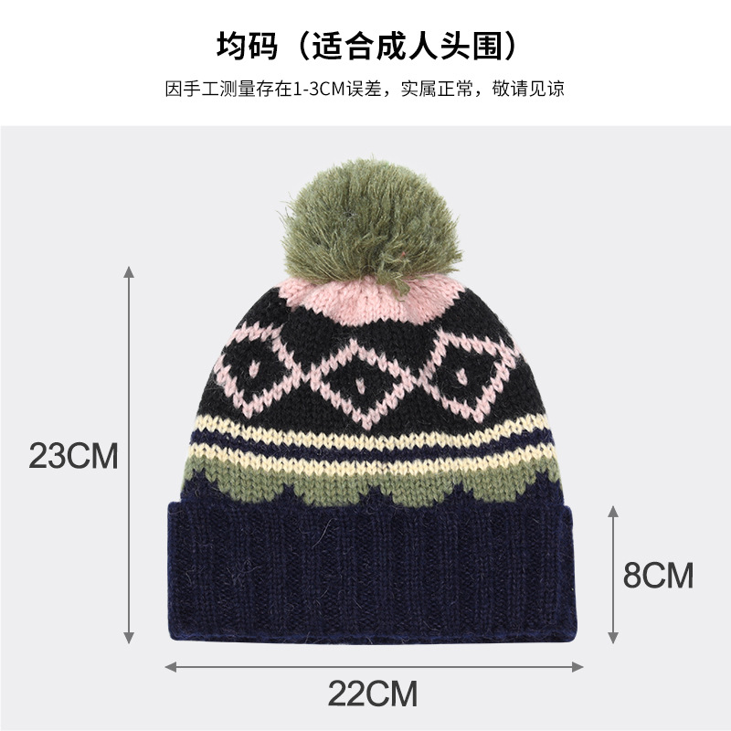 Customized new overseas best-selling Merino wool blend knitted woolen cap with flanged brim and women's warm knitted cap Application Scenario