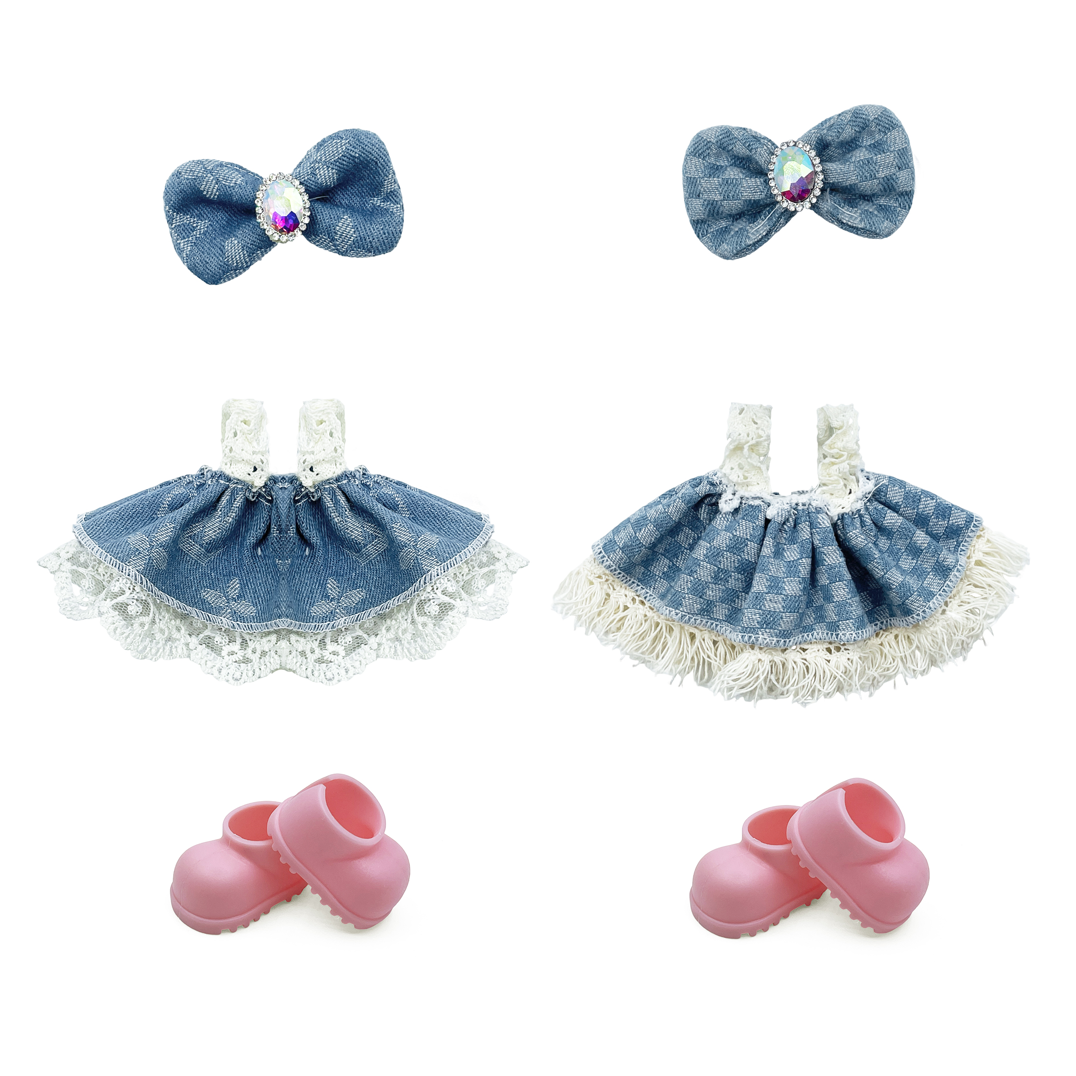 棉花娃娃玩具娃娃配件BJD换装贴少女装饰娃衣15-17CM棉花娃娃衣服详情9