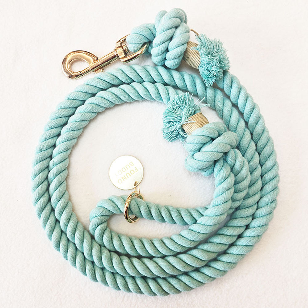 16种颜色供选择 耐用手工编织宠物牵引绳 150*1.3CM适合出行散步慢跑运动跨腰间牵引绳