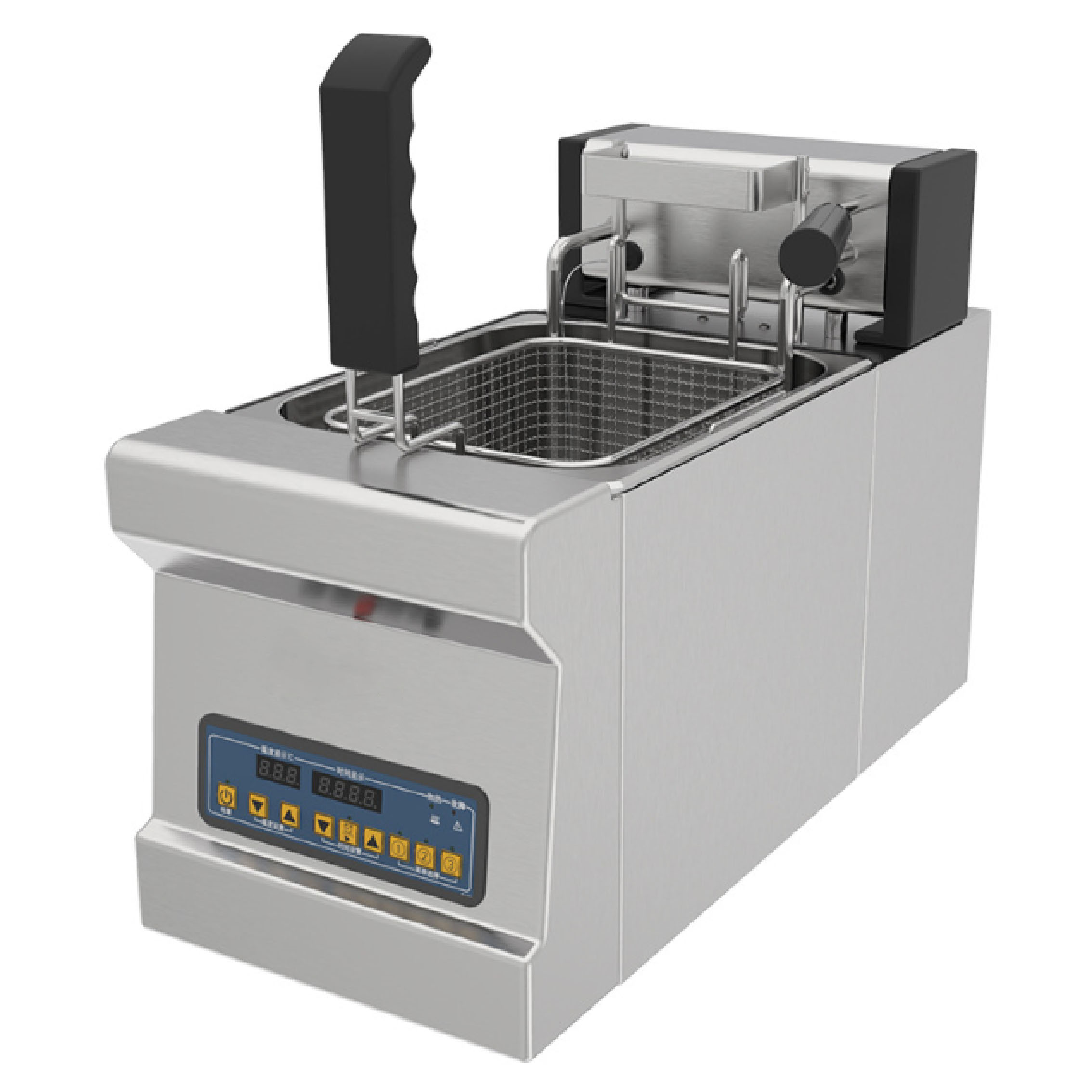 自动升降电炸炉商用单缸大容量油炸锅薯条炸鸡控温油炸锅