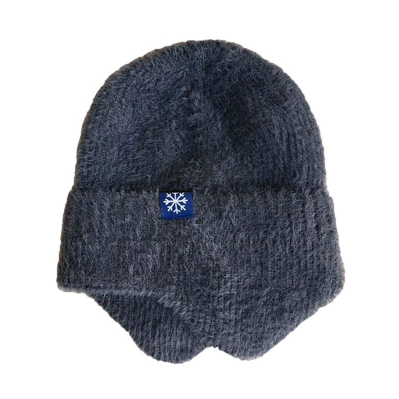 Outdoor warm knitted hat, winter woolen ear protection hat, men's and women's autumn and winter hat, elastic thickened windproof hat, cycling hat Application Scenario