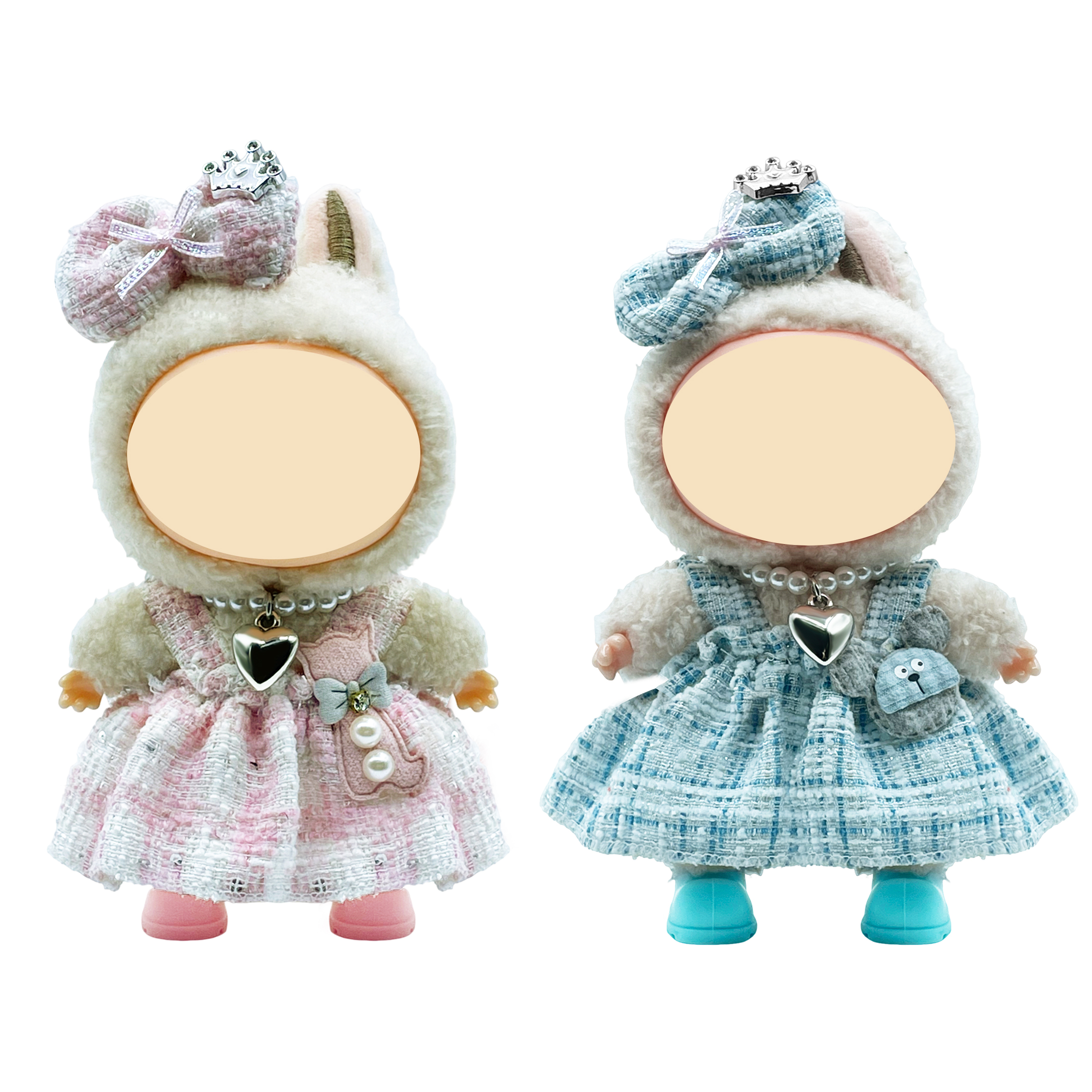 Cotton doll toy doll accessories BJD dress-up stickers Girl decoration doll clothes 15-17CM cotton doll clothes details Picture
