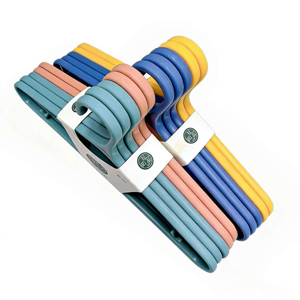 8855-5 plastic clothes hangers for household use, thickened and thickened clothes hangers, wholesale clothes hangers, student dormitory clothes drying racks details Picture
