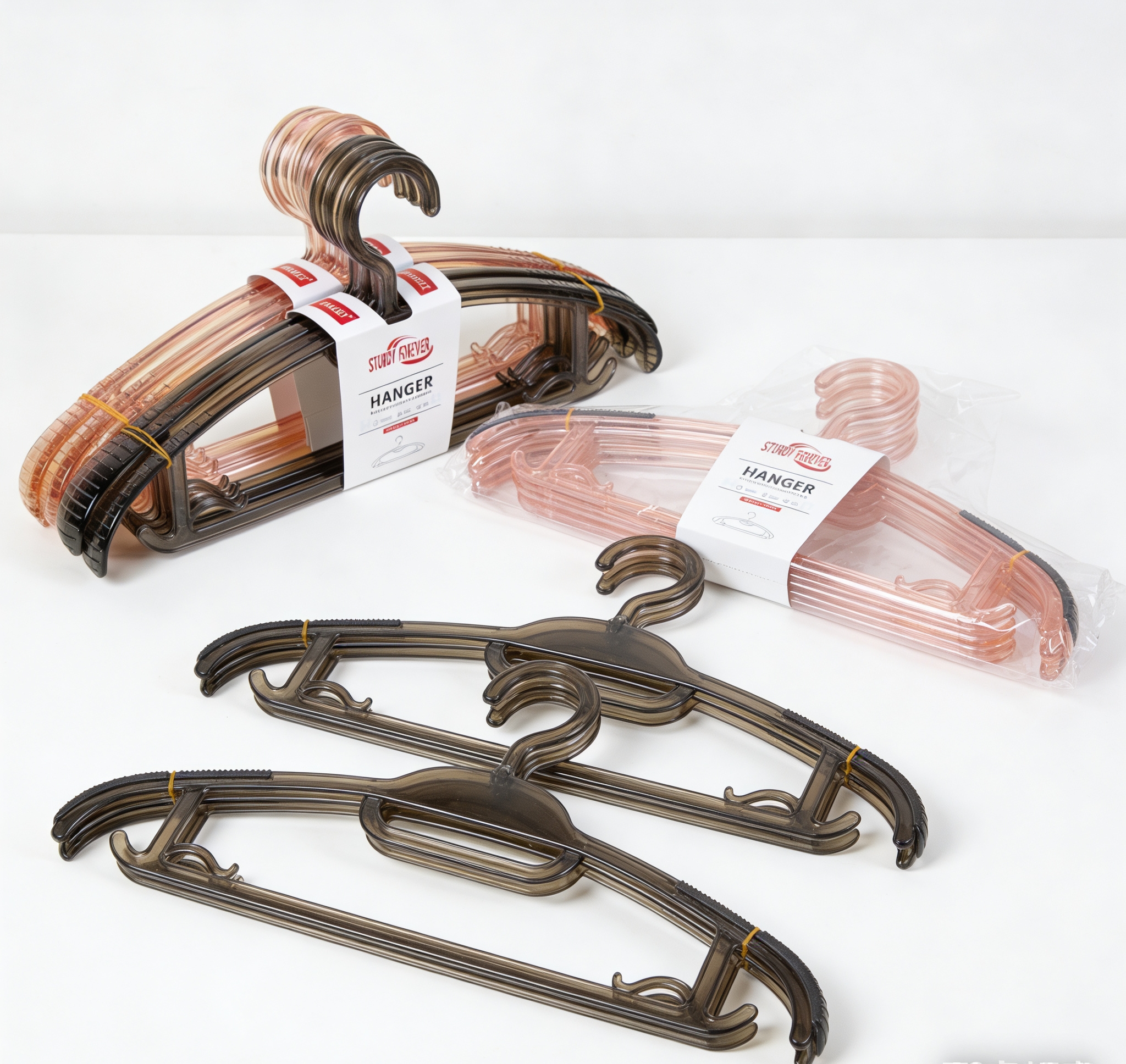 轻奢透明宽肩防滑衣架 卧室衣柜挂衣无痕防鼓包家用衣架细节图