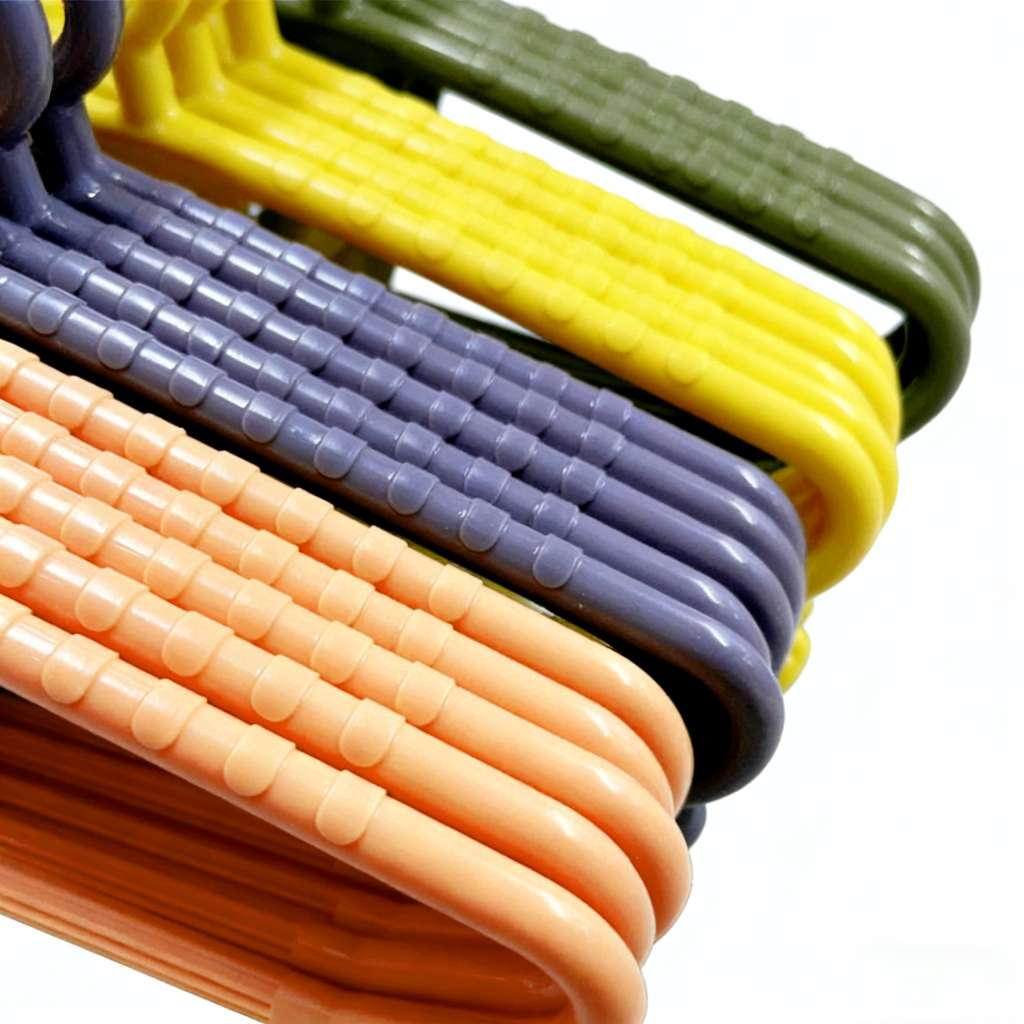 8021-5 plastic clothes hanger for household use, thickened and rotatable clothes hanger, wholesale of clothes hangers, student dormitory clothes drying rack detail image 4