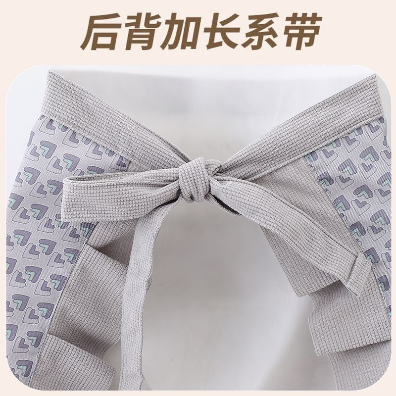 A new stylish canvas half-length apron for kitchen and home cooking, dust-proof, stain-resistant and wear-resistant, specially designed half-length work uniform for the catering industry pic 9