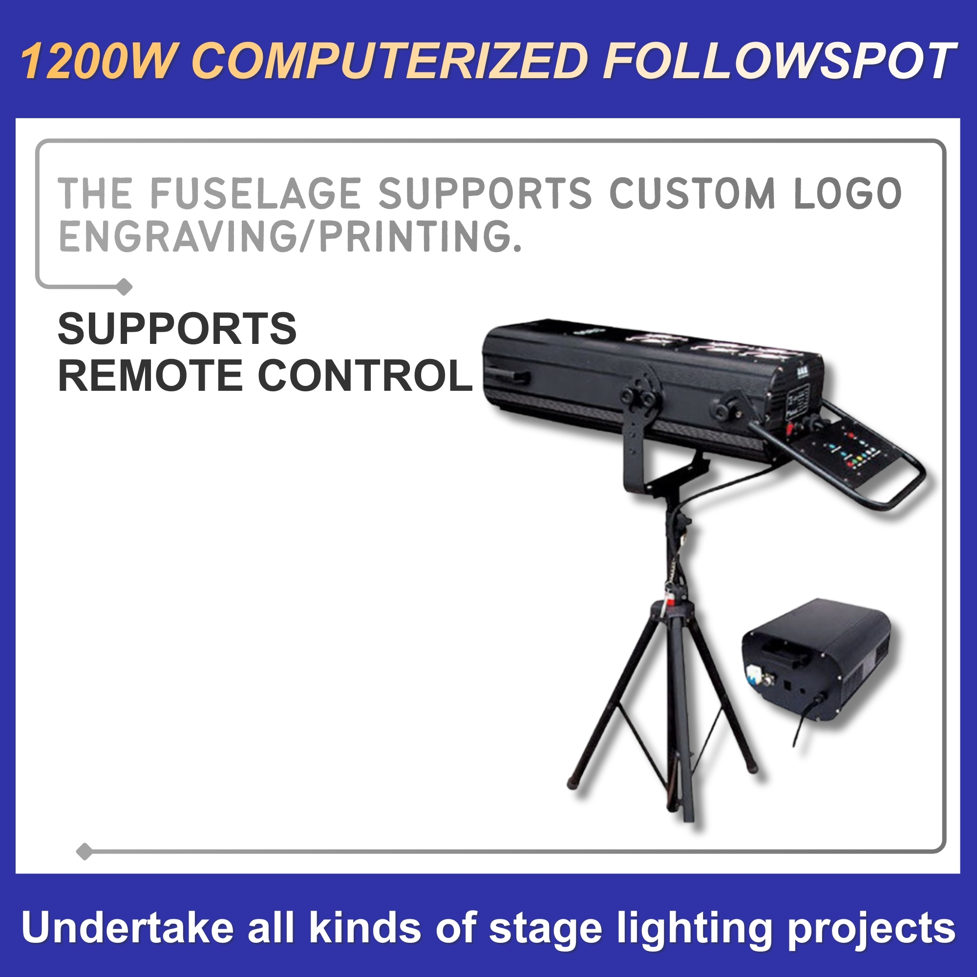 Professional Large-Scale Stage Spotlights, Large-Scale Wedding Events, High-End Banquet Hall Atmosphere, Large-Scale Follow Lights, Catwalk Outdoor Lighting details Picture