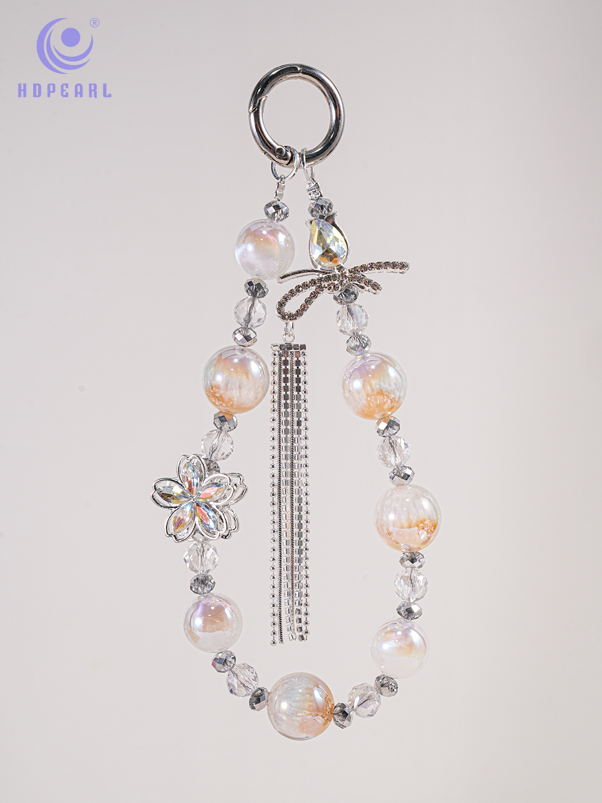 精致串珠轻甜挂饰 少女心钥匙扣 包包挂件浪漫氛围小配饰