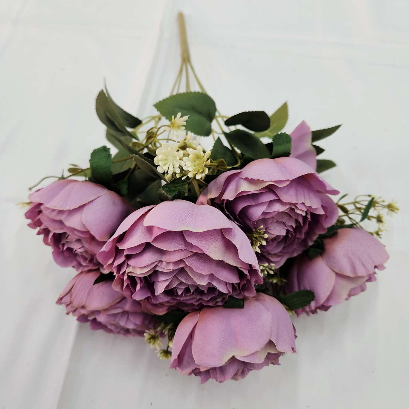 7-bud rose office simulation rose cultural gardening crocheted bouquet simulation flower detail image 8