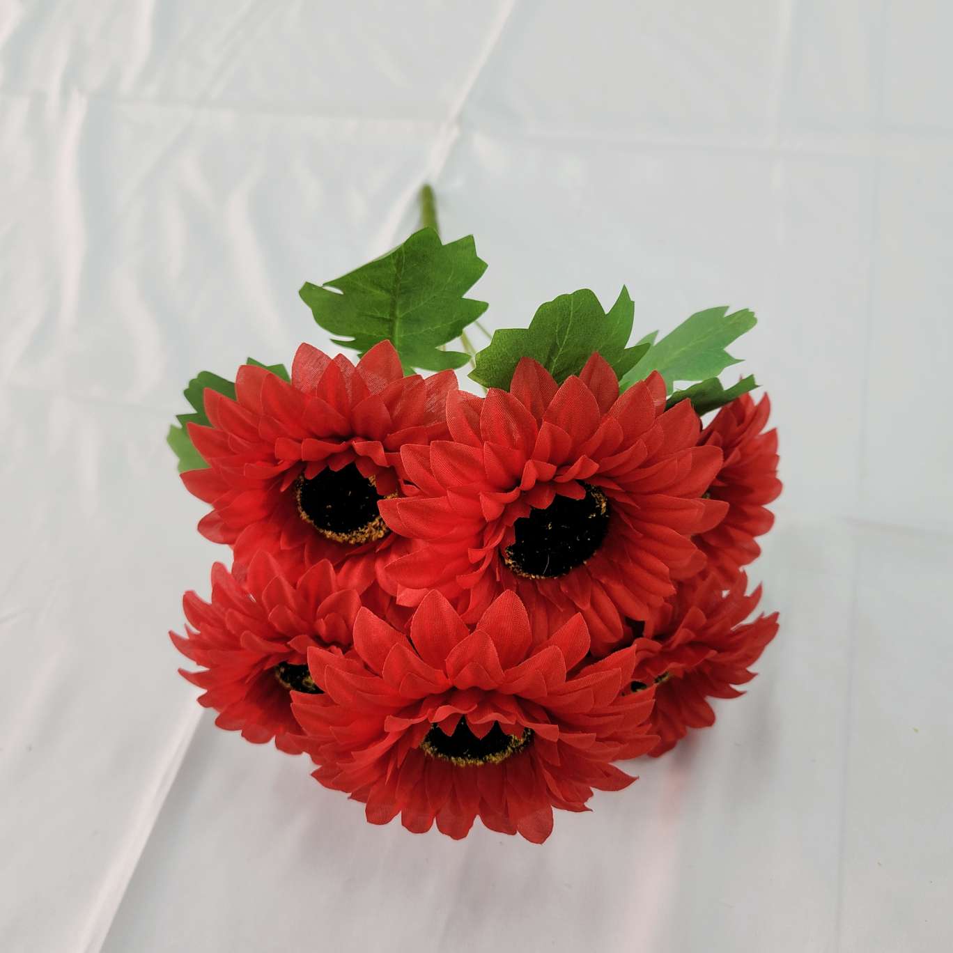 7 cabezas gerberas simulación de oficina bouquet de rosas cultura jardinería decoración proyecto detail image 7