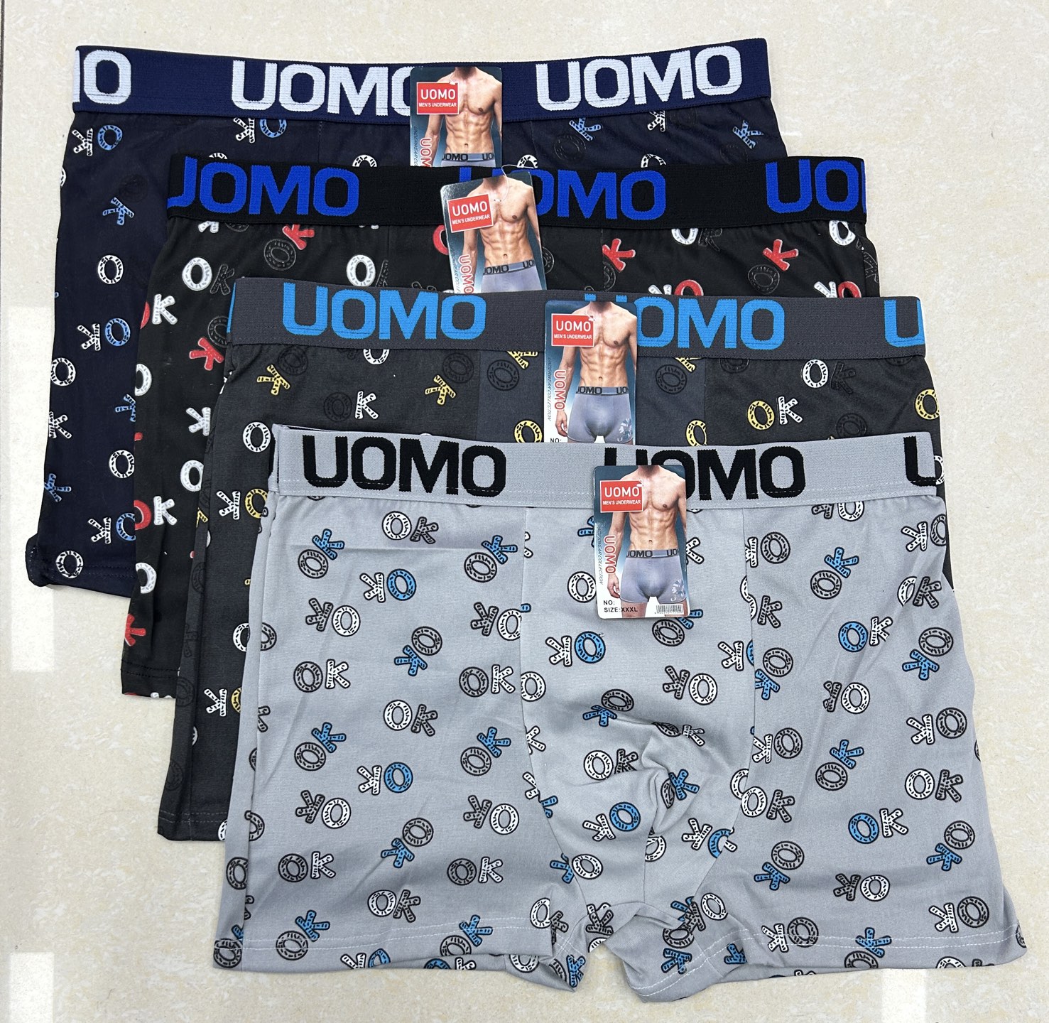 076 Foreign trade export to Europe, America and Africa men's comfortable crotch men's briefs in stock, breathable, comfortable and not sweaty full figure